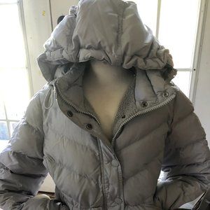 Awesome light gray J Crew Puffer Jacket.